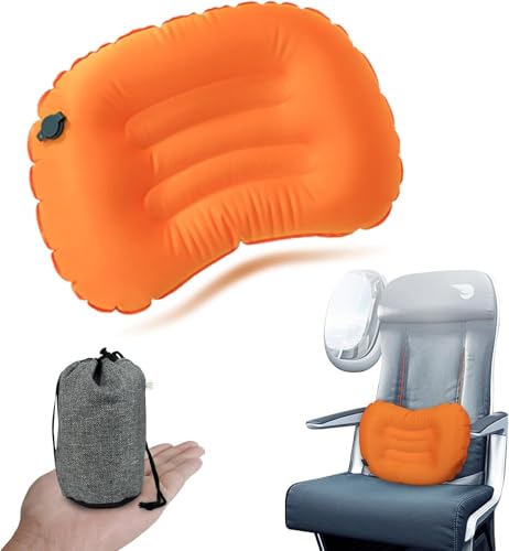 Inflatable Lumbar Support Pillow for Travel and Camping