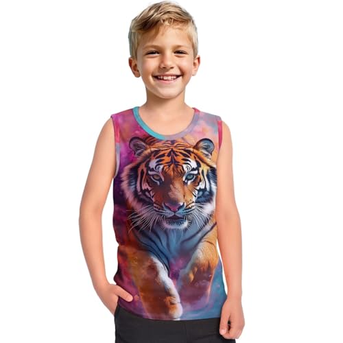 Sleeveless Shirts Boys Tank Tops for Kids Children Undershirts