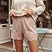 Lace Trim Silk Satin Mini Micro Shorts Women Lacy Low Rise Boxer Slip Pajama Shorts Y2k Going Out Lounge Pj Bottoms