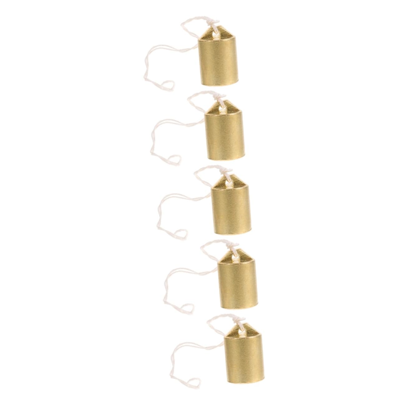 Didiseaon 5 Piezas Pesos Peso De Escala Reutilizable Gramos a Pequeña Escala Tradicional Chino Suministros De Retro Chino Multiusos Golden Aleación De Cobre