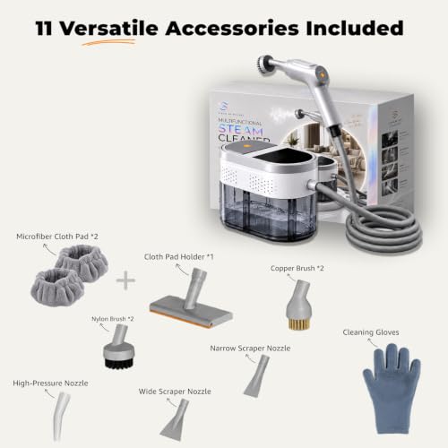 Handheld Steam Cleaner for Home, Portable, Ultra-Fast Heat-Up, Up to 230°F by Tuxumind - Used condition - Image 8