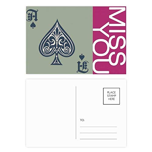Carte postale merci motif cartes de jeu pour amateurs de casino