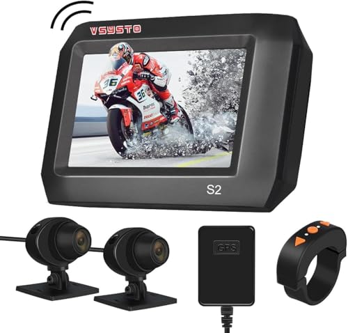 VSYSTO Motorcycle Dash Cam HD 1080P