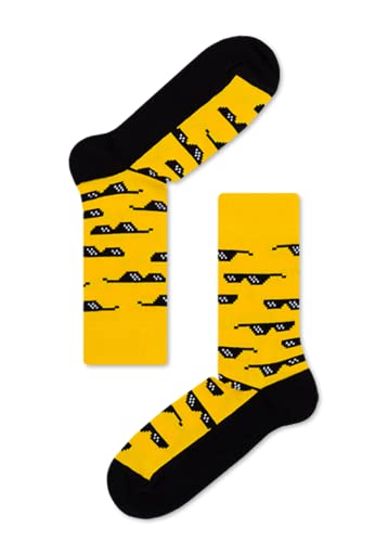JNRB Men's Colorful Cotton Designer Crew Dress Casual No Boring Cool Crazy Fun Socks For Any Occasion Occupation, L-XL2
