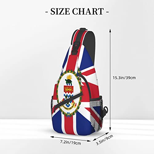 Mochila bandolera unisex negra para día y senderismo miniatura 4