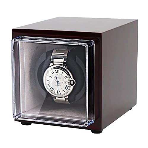 Watch winder single automatic shaker con sistema giratorio síncrono para almacenamiento seguro