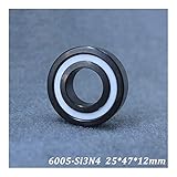 KKQRNBYXD Power Transmission Products 6005 6005CE Full Ceramic Bearing Si3N4 Material All Silicon Nitride Ceramic Ball Bearings 254712 mm Ball Bearings