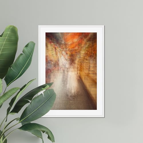 Impressionniste abstrait art mural 40x50 cm idéal pour sublimer votre salon contemporain