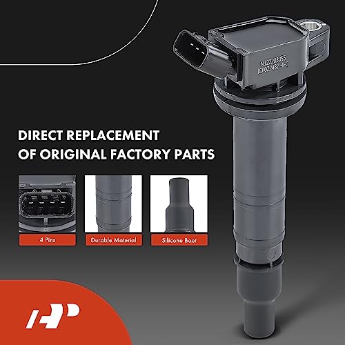 A-Premium Set of 4 Ignition Coil Pack and Iridium Spark Plugs Compatible with Toyota 4Runner 2010 2.7L by A-Premium - Image 4