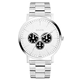 multifunktionsuhren im vergleich Metallgehäuse poliert Ø 43 mm, kratzunempfindliches Mineralglas, Wasserdichtigkeit geprüft bis 3 ATM