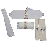 ハセガワ 着付け小物 6点セット 帯枕 帯板 腰紐3本 衿芯 日本製 白