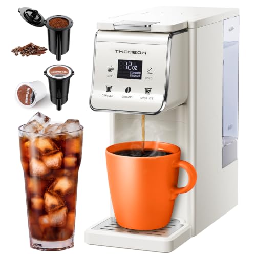 TWOMEOW K Cup Coffee Maker, White