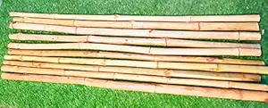 Bamboo Stick thik Heavy Polished Pole Safety Barricade Security Fencing Fit Health Exercise Karate 25 pc Size 4 ft POLE4