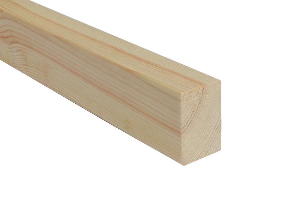 CLS (3x2) Timber Stud Work Wood, 50x75mm (38x63mm Finished), 1.2m Wall Studding Framing, Pack of (2)
