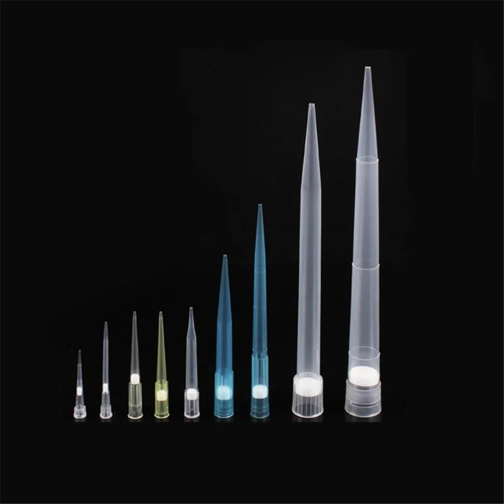 Labor 10ul 20ul 50ul 100ul 200ul 1000ul 5ml 10ml Kunststoff-Pipettenspitzen mit Sandkernfilter for Spender(200ul long 1000pcs)