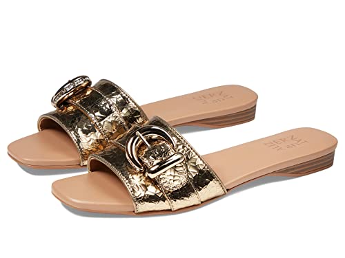 Naturalizer Women's Santiago Slip On Slide Sandal, Light Bronze Leather, 10 #TOP3