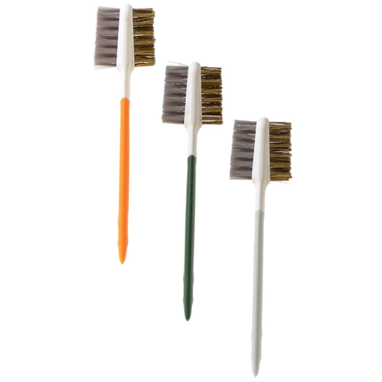 Ciieeo 3pcs Kitchen Brush Double-Ended Gas Stove Cleaner Ergonomic Design for Easy Removal for Home Restaurant Use