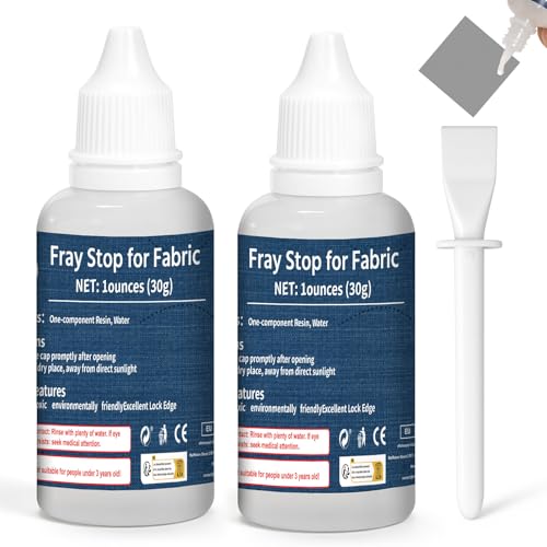 INNOVAYOU 2.12 oz (60g) Clear Anti Fray Stop for Fabric Washable Prevent Fraying and Unraveling for Sewing Craft Quilting Embroidery