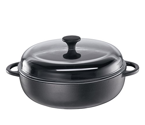 Küchenprofi Grill pan high in Black, Cast Iron, 26 x 26 x 10 cm