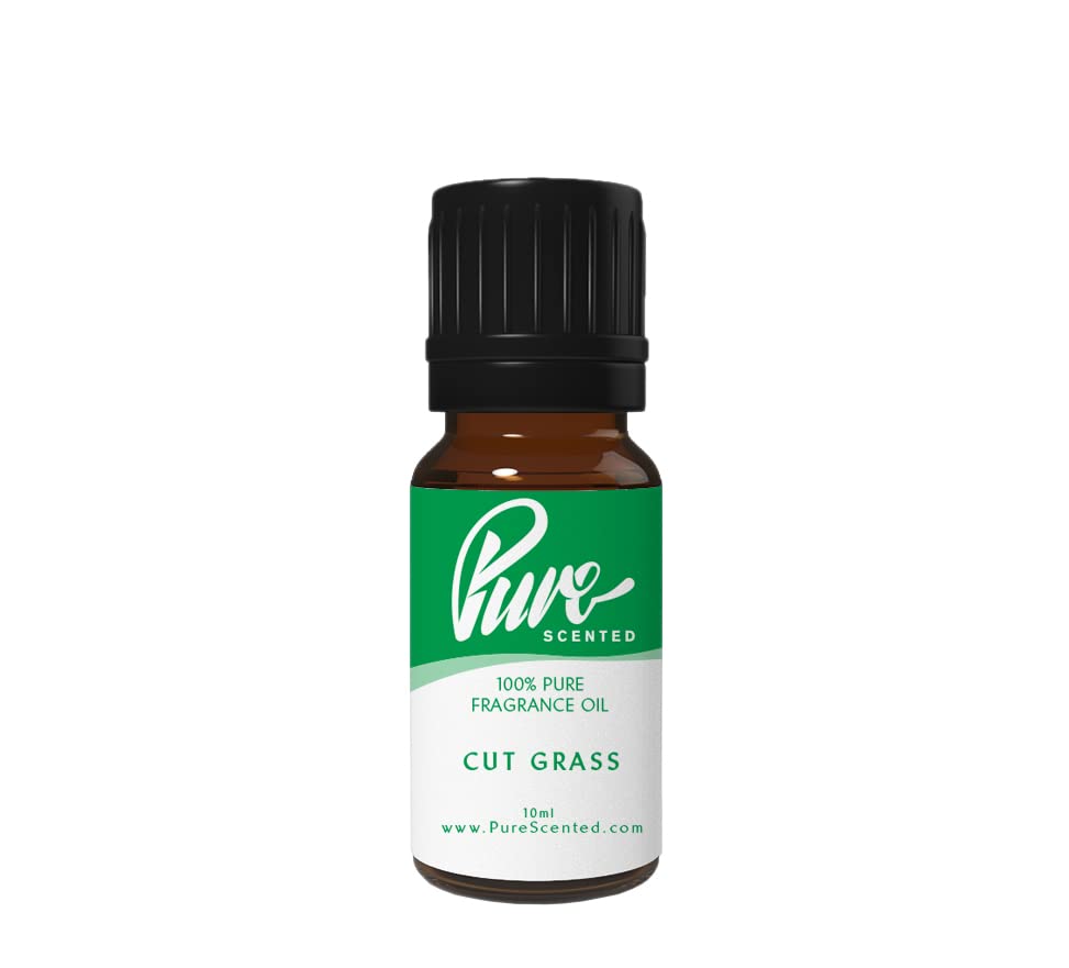 Cut Grass Fragrance Oil - 10ml Suitable for Candles, Wax Melts, Cosmetics, Diffusers, Soaps (Cut Grass)