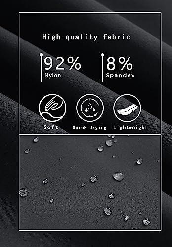 Men's Athletic Hiking Shorts 7" Quick Dry Lightweight Active Workout Running Gym Sports Shorts with Zipper Pockets3