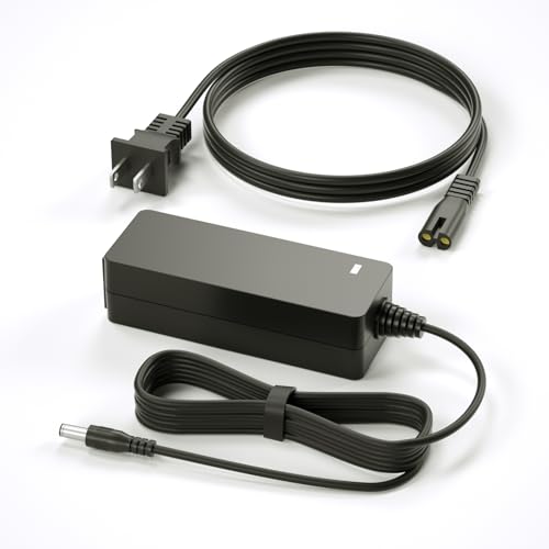 WUKUR 19V DC Power Supply Compatible with LG Monitor Power Cord Replacement Compatible with LG 19' 20' 22' 23' 24' 27' 32' UltraWide LCD LED HD TV Monitor