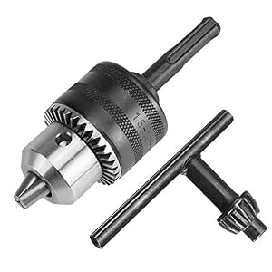 Mandrin De Perçage 1.5-10mm Avec Tige SDS Plus - Clé Incluse - Convertisseur Pour Perceuse à Percussion
