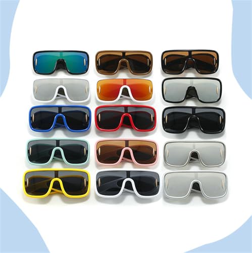 willochra Oversized Square One pieces Mask Sunglasses Women Big Frame Luxury Vintage Shield Sun Glasses For Ladies Shades F254