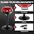 Outvita Indoor/Outdoor Electric Grill, 1600W Portable Removable Stand Grill with Double Layer Design for BBQ, Patio & Backyard (Red)