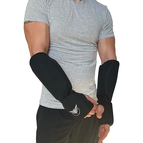 image for Arm Guardians Padded Arm Sleeves with Top and Bottom Guards for Hand a