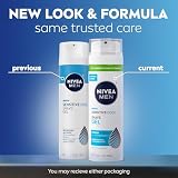 NIVEA Men Sensitive Shaving Gel - Delikatny żel chłodzący podczas golenia - 7 uncji. Opakowanie 3 szt