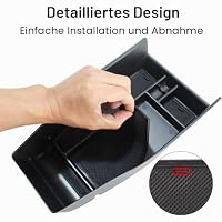BestEvMod Aufbewahrungsbox für untere Mittelkonsole für Hyundai Ioniq5 2022 2023, Organizer-Innenzubehör für Fahrzeuge, mit Kunststoffrand, Zubehör – Ansicht 5