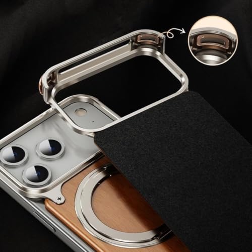 Coque iPhone 17 Pro Max robuste avec support anneau métal