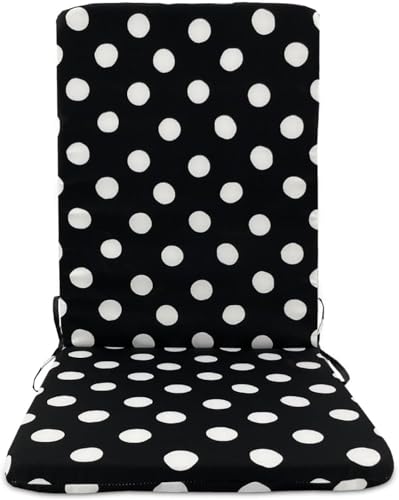 �������K�[�f���`�F�A�N�b�V���� �Z�b�g2�� �h���h�� 3/5cm�� �R�t�� ���E���W�`�F�A ���b�L���O�`�F�A�p �����E���O �뉀 �o���R�j�[ �p�e�B�I �I�t�B�X(Black Polka Dots,2ps 5cm)