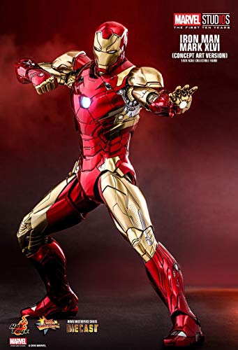 Hot Toys Iron Man Mark Xlvi Diecast (Concept Art Version) (Mms489-D25) Marvel Studios: The First Ten Years 1/6 Scale Collectible Figure thumb #5