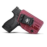M&P Shield 9mm Holster, Carbon Fiber Kydex Holster IWB for Smith & Wesson M&P Shield 9mm...