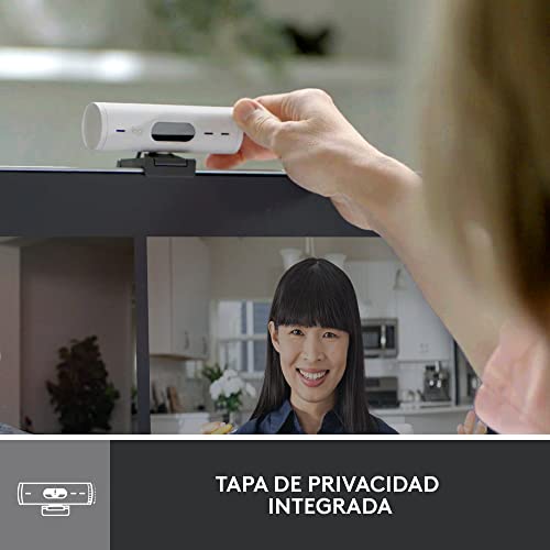 Luz Streaming Logitech Litra Glow y Webcam Brio 500 HD Ajustable Color Blanco 7