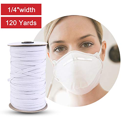 120 Yard Elastic Band Braid Rope Spool Elastic String for Sewing Craft DIY