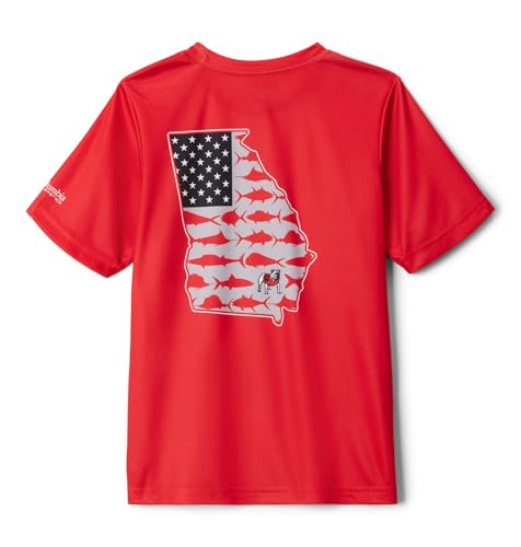 Image of Columbia Kids' Collegiate Terminal Tackle Short Sleeve Shirt