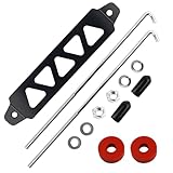 Car Battery Hold Down Bracket Kit,8.52' 5 Holes Battery Tie Down Holder with 9.84' J Bolt for Protecting & Securing Vehicle Batteries,Aluminum Alloy Batteries Hold Downs Kit
