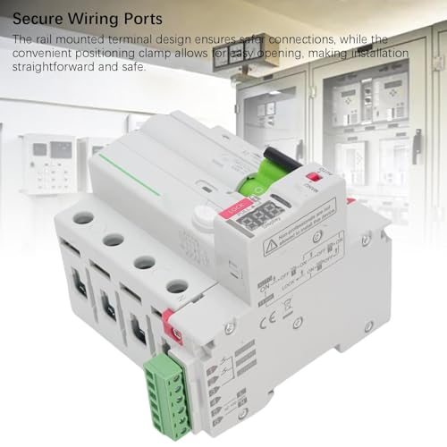 Disjoncteur 4P protection circuit affichage numérique triphasé 63A - 5