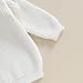 Mubineo Baby Girl Winter Clothes Basic Plain Cute Ruffle Sweater Toddler Kids Pullover Long Sleeve Newborn Sweaters (Cream White, 12-18 Months)