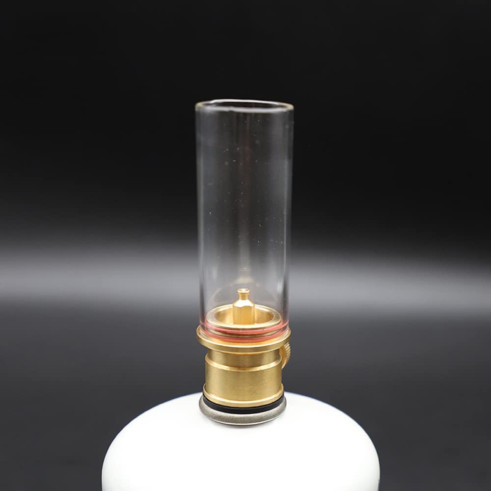 Lampe de Camping en Plein air pour la pêche, la randonnée, l'alpinisme - Lanterne Coupe-Vent extérieure Luminance réglable Réservoir de gaz Portable Lumière ambiante à gaz