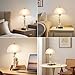 Flashine Crystal Table Lamp,Dimmable Bedside Lamp with ON/Off Switch Modern Glass Lamps for Night Stands Bedroom Living Room Decor (1PACK)