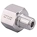 DERPIPE Forged Reducer Adapter Fitting - Stainless Steel 304 Reducing Pipe Connector, 1/2