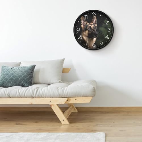 Horloge murale berger allemand moderne pour décorer le salon et la chambre