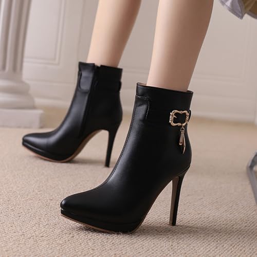 Bottes de Mode pour Femmes aux Finitions Soignées à Bout Pointu