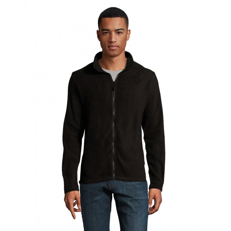 Veste polaire zippée homme unie col montant poches zip Sol'S Norman