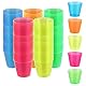 FWEEK 250 Stück Shotgläser Plastik Bunt, 3cl/30ml Schnapsgläser Plastik, Shot Becher aus PS Material, Kunststoff Schnapsbecher, Wiederverwendbar Plastikbecher für Desserts, Party, Hochzeit, Geburtstag