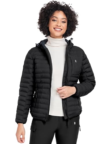 Little Donkey Andy Women's Warm Waterproof Puffer Jacket Hooded Windproof Winter Coat with Recycled Insulation2